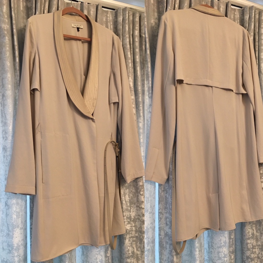Halston Heritage mid-length tuxedo style coat/dress (12)